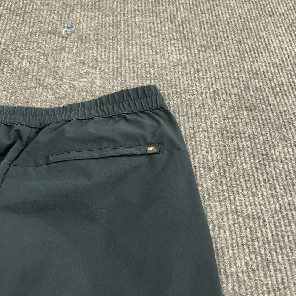Banana Republic Joggers Men 32 Black Polyester Elastic Hem Athletic Casual Style